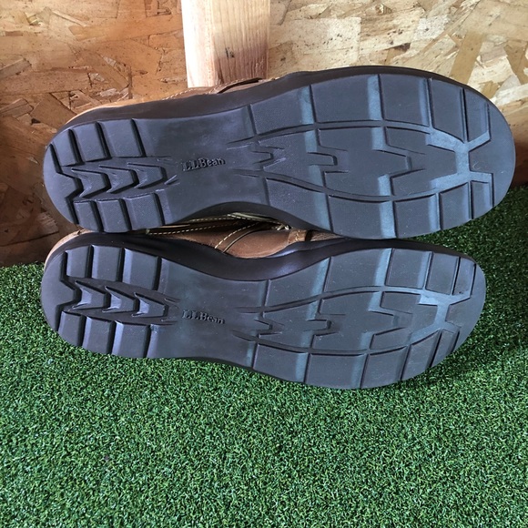 LL Bean Brown Tan Leather Slip On Mules Women’s 9 Made in Brazil - Picture 8 of 9